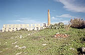 Sicily, Ragusa coast, old factory at Sampieri beach 